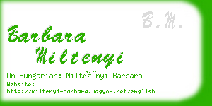 barbara miltenyi business card